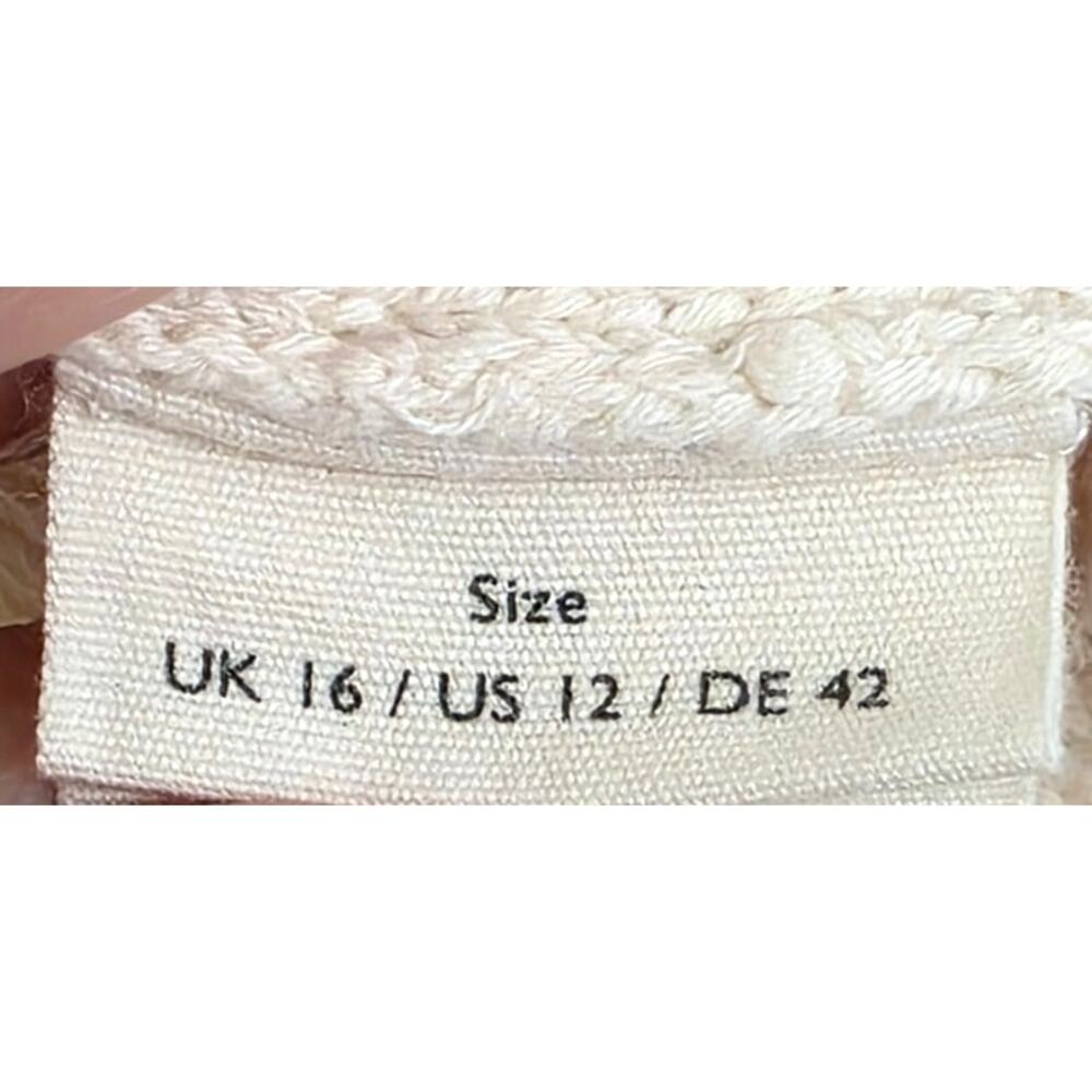 POETRY Crochet Stitch Organic Cotton Sweater Ecru 12 - Picture 5 of 10